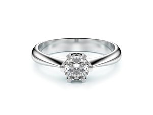 Zásnubný prsteň LOVE 048 biele zlato 14kt