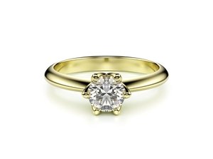 Zásnubný prsteň LOVE 057 žlté zlato 14kt