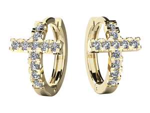 Náušnice Cross Ring