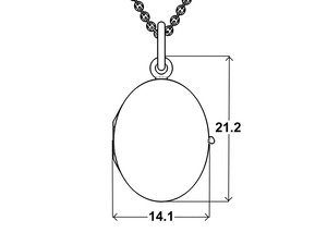Prívesok Přívěsek Memory Oval