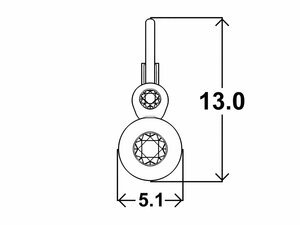 Detské náušnice ISABELLA patent