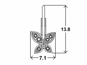 Detské náušnice MIA patent