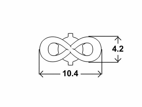 Náušnice Infinity