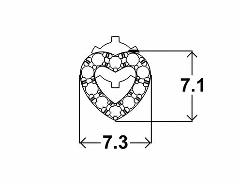 Náušnice Double Heart