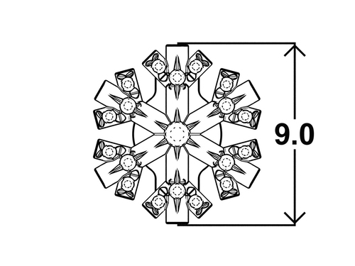 Náušnice Snowflake
