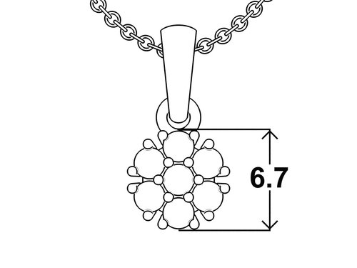 Prívesok Flower