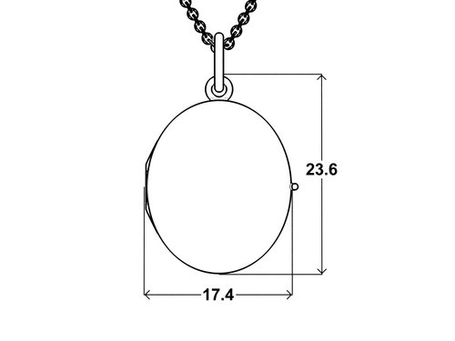 Prívesok Přívěsek Memory Oval II