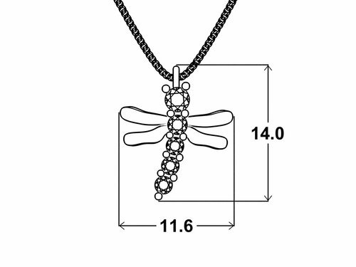 Náhrdelník Dragonfly