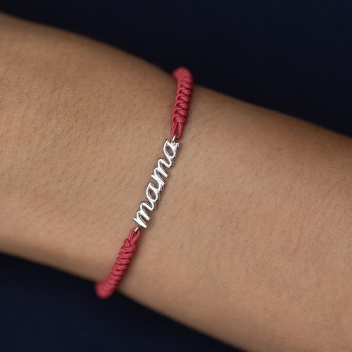 Náramok šnúrkový Mama