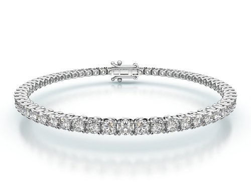 Tenisový náramok s prírodnými diamanty