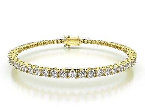 Tenisový náramok s prírodnými diamanty