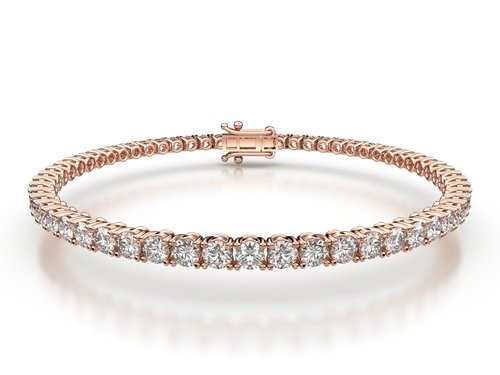 Tenisový náramok s prírodnými diamanty