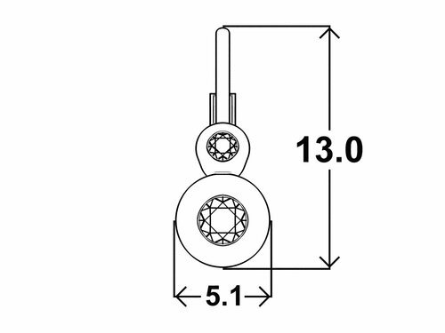 Detské náušnice ISABELLA patent