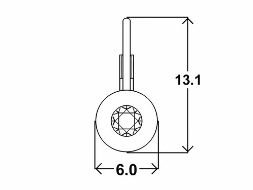 Detské náušnice AVA patent