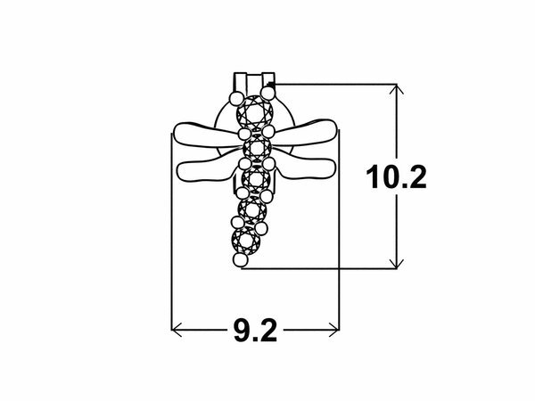 Náušnice Dragonfly