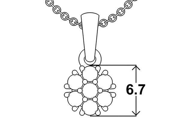 Prívesok Flower