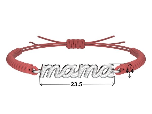 Náramok šnúrkový Mama