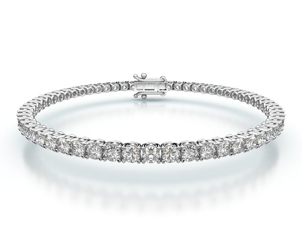 Tenisový náramok s prírodnými diamanty