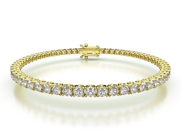 Tenisový náramok s prírodnými diamanty