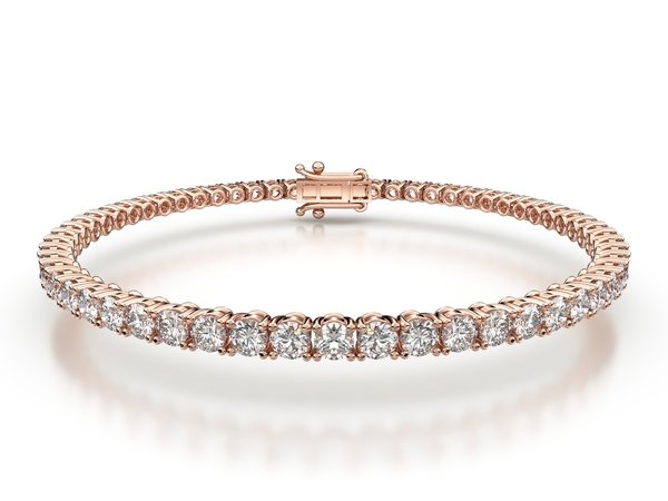 Tenisový náramok s prírodnými diamanty