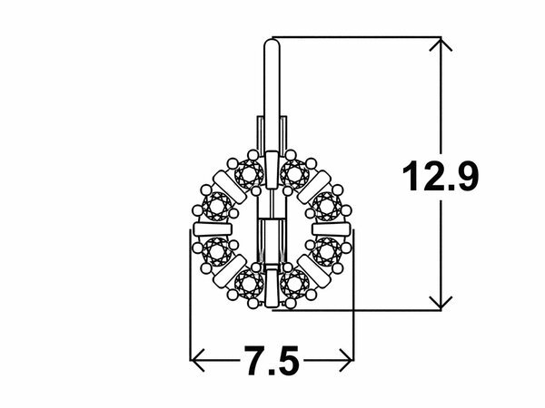 Detské náušnice SOPHIA patent