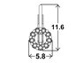 Detské náušnice EMMA patent