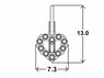 Detské náušnice STELLA patent